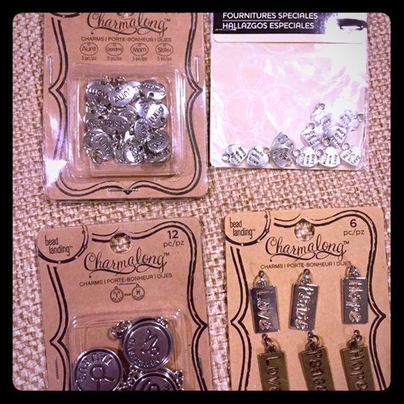 Bundle Of 4 NWT Charm Sets For Jewelry! - Picture 1 of 3